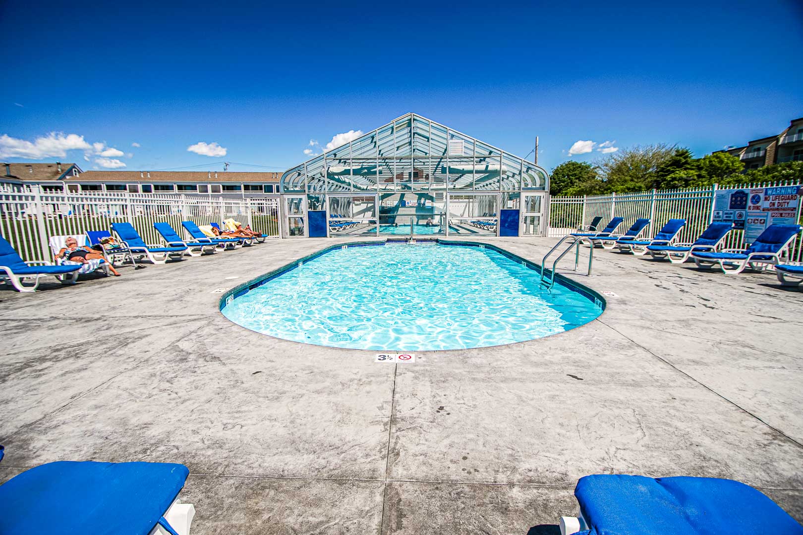 A refreshing indoor pool at VRI's Edgewater Beach Resort in Massachusetts.
